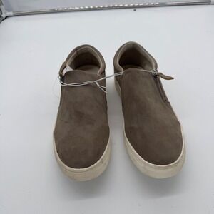 Kensie Womens Taupe Faux Suede Side Zip Slip‎ On Sneakers 1588849 Size 8.5 NEW